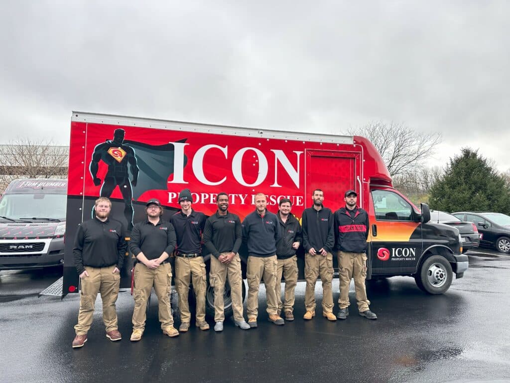 Icon Property Rescue Team of Restoration Heroes ready to save your property 24/7/365
